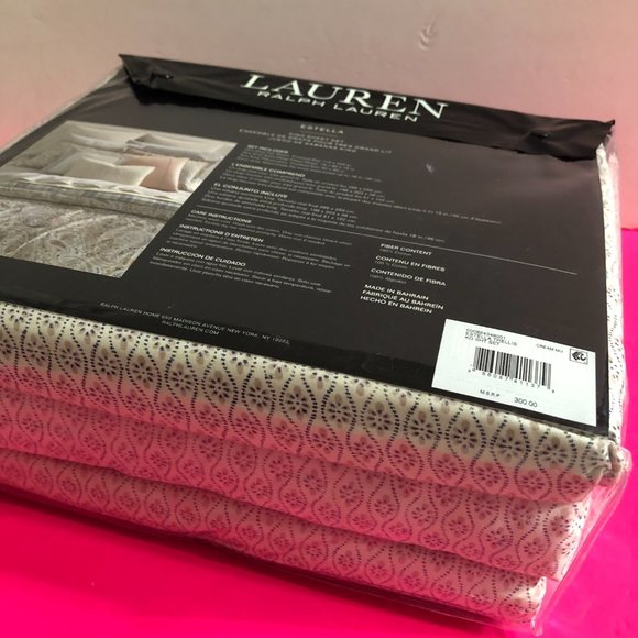 Ralph Lauren Bedding Ralph Lauren Estella Trellis 0 Cotton Cream